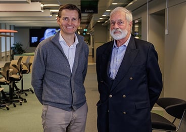 Peter Laurin (CEO) and Göran Tell