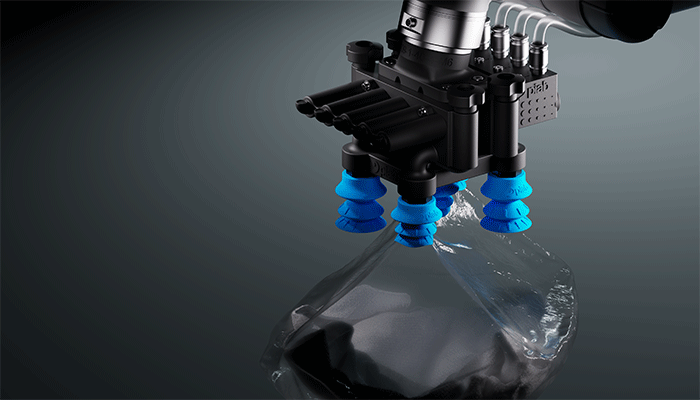 Suction cups for bag handling