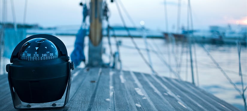 Ship following compass