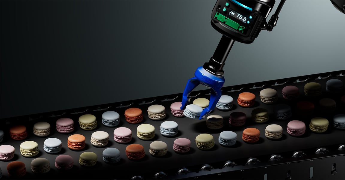 Piab Picobot picking macarons