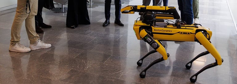 Robot dog at Piab Group